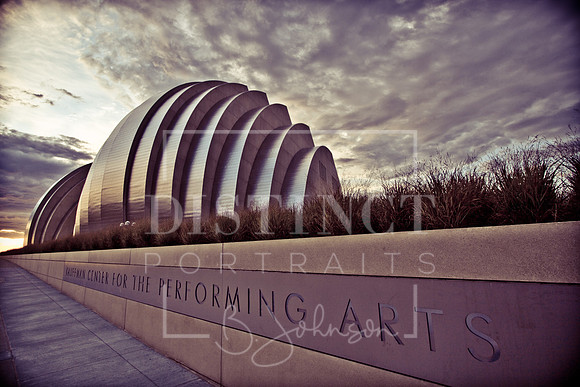 Kauffman Performing Arts Center at sunrise