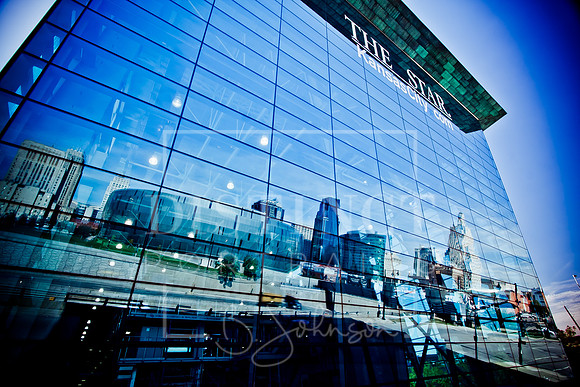 KC Star building reflection
